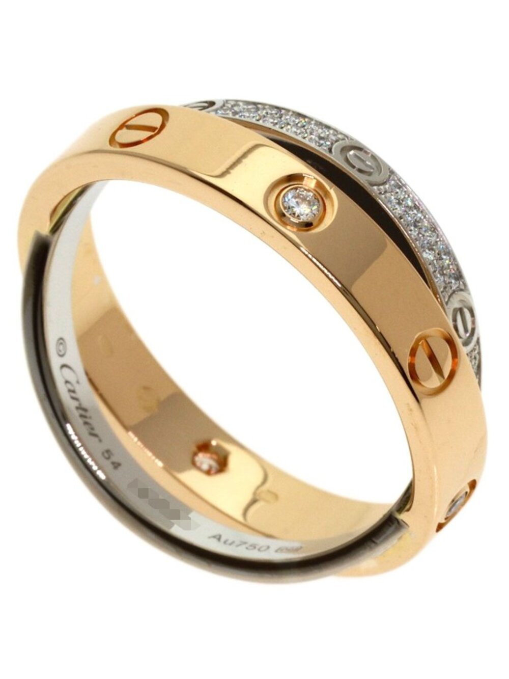 Cartier Be Love Full Pave Diamond 54 Ring